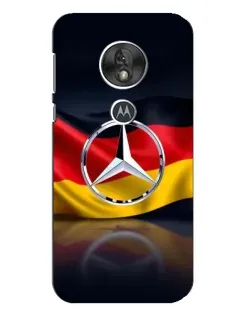 Чехол для Motorola MOTO G7 Play с картинкой «Mercedes — флаг Германии»