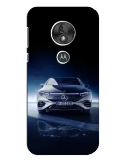 Чехол для Motorola MOTO G7 Play с картинкой «Ночной Mercedes EQ»