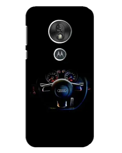 Чехол для Motorola MOTO G7 Play с картинкой «Салон Audi — руль»