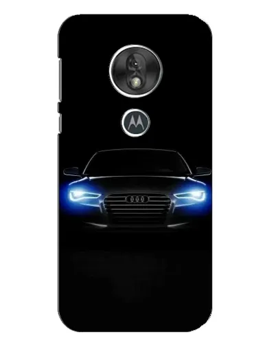 Чехол для Motorola MOTO G7 Play с картинкой «Audi в неоне»