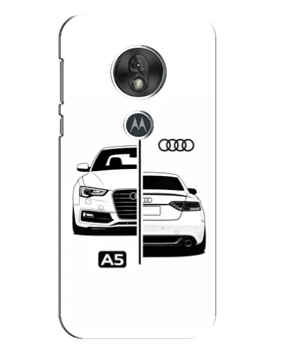 Чехол для Motorola MOTO G7 Play с картинкой «Audi — контрастный дизайн»