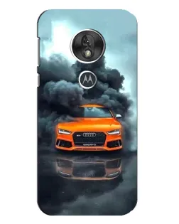 Чехол для Motorola MOTO G7 Play с картинкой «Audi в облаках дыма» Чехол для Motorola MOTO G7 Play с картинкой «Audi в облаках дыма»