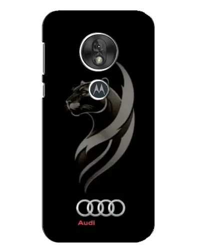 Чехол для Motorola MOTO G7 Play с картинкой «Графика — пантера и Audi»