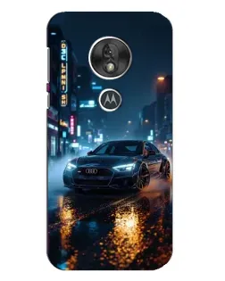 Чехол для Motorola MOTO G7 Play с картинкой «Ночной город и Audi» Чехол для Motorola MOTO G7 Play с картинкой «Ночной город и Audi»