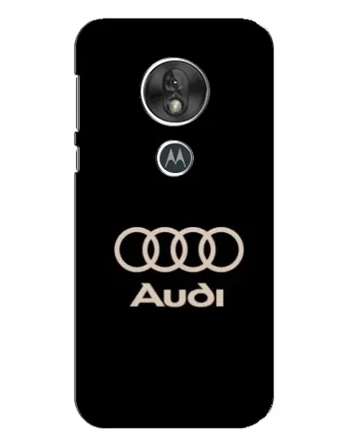 Чехол для Motorola MOTO G7 Play с картинкой «Audi — золотой логотип»