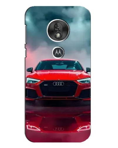 Чехол для Motorola MOTO G7 Play с картинкой «Audi RS — красный стиль»