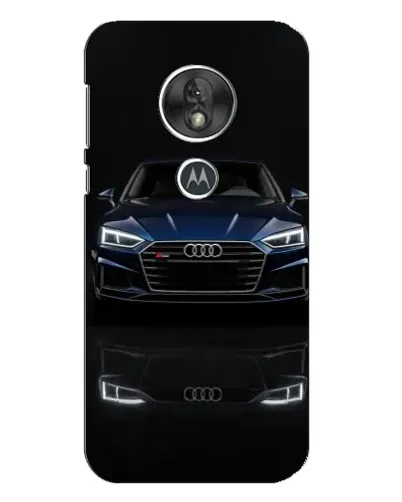 Чехол для Motorola MOTO G7 Play с картинкой «Audi — ночное отражение»