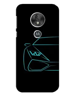 Чехол для Motorola MOTO G7 Play с картинкой «Голубой силуэт Lamborghini» Чехол для Motorola MOTO G7 Play с картинкой «Голубой силуэт Lamborghini»