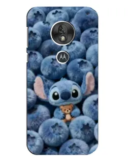 Чехол для Motorola MOTO G7 Play с картинкой «Стич и голубика»