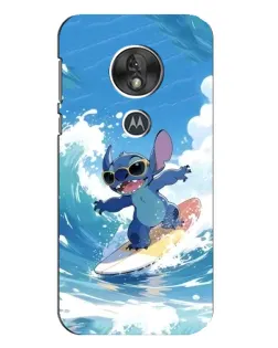 Чехол для Motorola MOTO G7 Play с картинкой «Стич на волне»