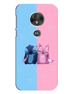 Чехол для Motorola MOTO G7 Play с картинкой «Stitch и Angel Love»