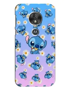Чехол для Motorola MOTO G7 Play с картинкой «Паттерн со Стичем»