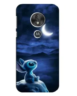 Чехол для Motorola MOTO G7 Play с картинкой «Лунная ночь Стича»