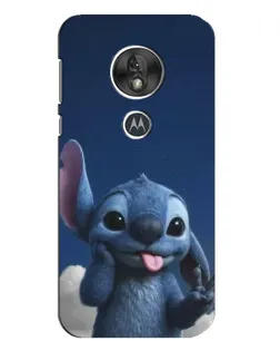 Чехол для Motorola MOTO G7 Play с картинкой «Стич в облаках»