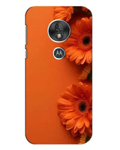 Чехол для Motorola MOTO G7 Play с картинкой «Оранжевые герберы»