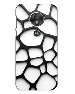 Чехол для Motorola MOTO G7 Play с картинкой «Белая объемная сетка»