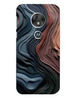 Чехол для Motorola MOTO G7 Play с картинкой «Цветные волны каньона»