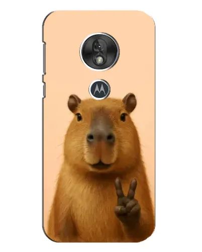 Чехол для Motorola MOTO G7 Play с картинкой «Капибара виктория» Чехол для Motorola MOTO G7 Play с картинкой «Капибара виктория»