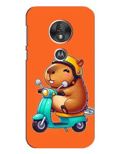 Чехол для Motorola MOTO G7 Play с картинкой «Капибара на скутере» Чехол для Motorola MOTO G7 Play с картинкой «Капибара на скутере»