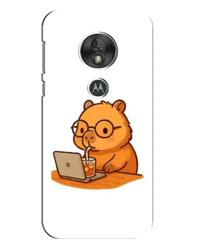 Чехол для Motorola MOTO G7 Play с картинкой «Капибара с ноутбуком» Чехол для Motorola MOTO G7 Play с картинкой «Капибара с ноутбуком»