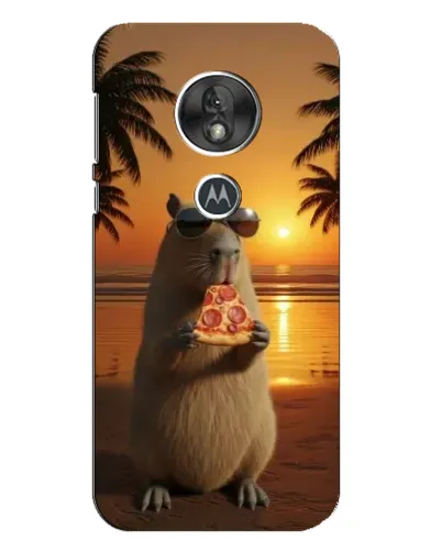Чехол для Motorola MOTO G7 Play с картинкой «Капибара с пиццей» Чехол для Motorola MOTO G7 Play с картинкой «Капибара с пиццей»