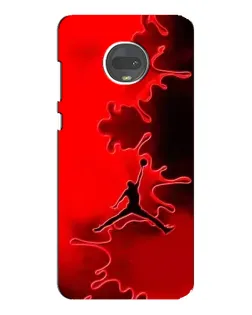 Чехол для Motorola MOTO G7 Plus с картинкой «Jordan Red Smoke»