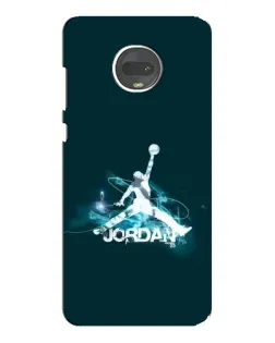 Чехол для Motorola MOTO G7 Plus с картинкой «Jordan Blue Fire»