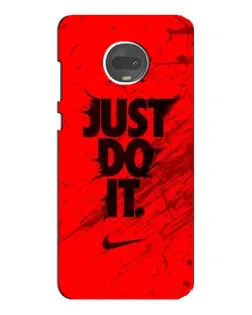 Чехол для Motorola MOTO G7 Plus с картинкой «Nike Just Do It»