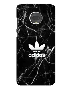 Чехол для Motorola MOTO G7 Plus с картинкой «Белый мрамор Adidas»