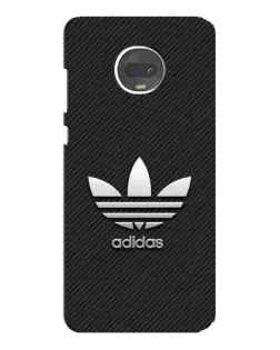 Чехол для Motorola MOTO G7 Plus с картинкой «Adidas Карбоновая текстура»