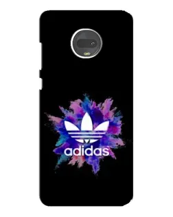 Чехол для Motorola MOTO G7 Plus с картинкой «Взрыв красок Adidas»