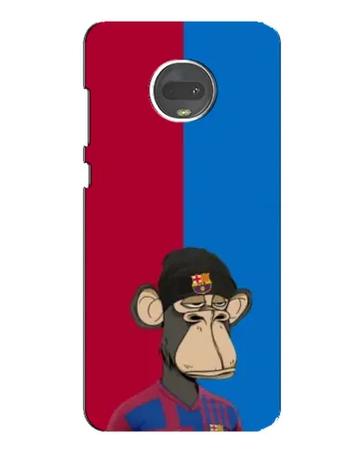 Чехол для Motorola MOTO G7 Plus с картинкой «Bored Ape — фанат Барсы» Чехол для Motorola MOTO G7 Plus с картинкой «Bored Ape — фанат Барсы»