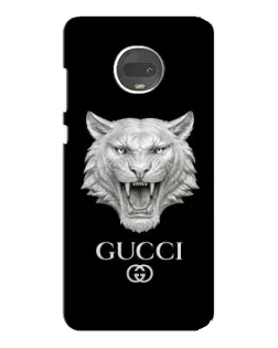 Чехол для Motorola MOTO G7 Plus с картинкой «Gucci — серебряный лев» Чехол для Motorola MOTO G7 Plus с картинкой «Gucci — серебряный лев»