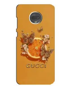 Чехол для Motorola MOTO G7 Plus с картинкой «Gucci — золотые бабочки» Чехол для Motorola MOTO G7 Plus с картинкой «Gucci — золотые бабочки»