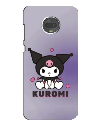 Чехол для Motorola MOTO G7 Plus с картинкой «Kuromi — фиолетовый арт»