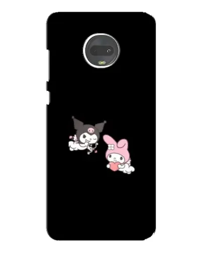 Чехол для Motorola MOTO G7 Plus с картинкой «My Melody и Kuromi»