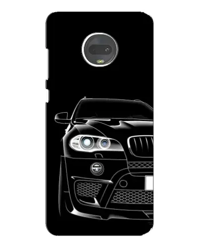 Чехол для Motorola MOTO G7 Plus с картинкой «Темный силуэт BMW»