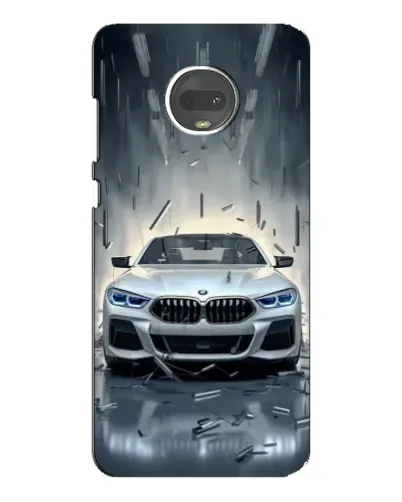 Чехол для Motorola MOTO G7 Plus с картинкой «BMW в свете фар»
