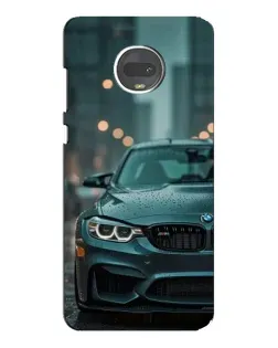 Чехол для Motorola MOTO G7 Plus с картинкой «BMW в огнях города»