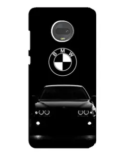Чехол для Motorola MOTO G7 Plus с картинкой «BMW — взгляд из темноты»
