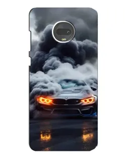 Чехол для Motorola MOTO G7 Plus с картинкой «BMW в дыму»