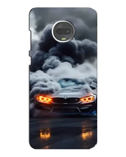 Чехол для Motorola MOTO G7 Plus с картинкой «BMW в дыму»