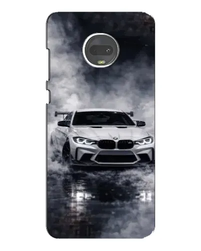 Чехол для Motorola MOTO G7 Plus с картинкой «BMW сквозь туман»