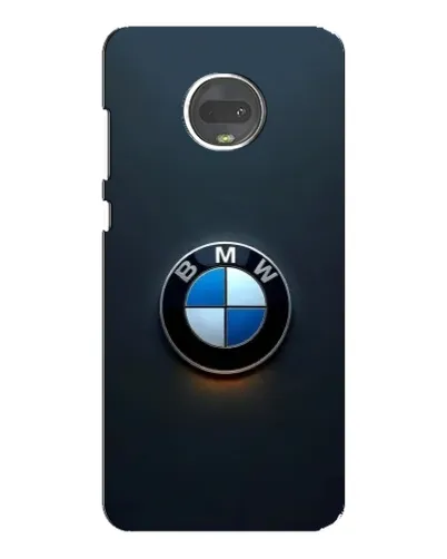 Чехол для Motorola MOTO G7 Plus с картинкой «Логотип BMW — минимализм»