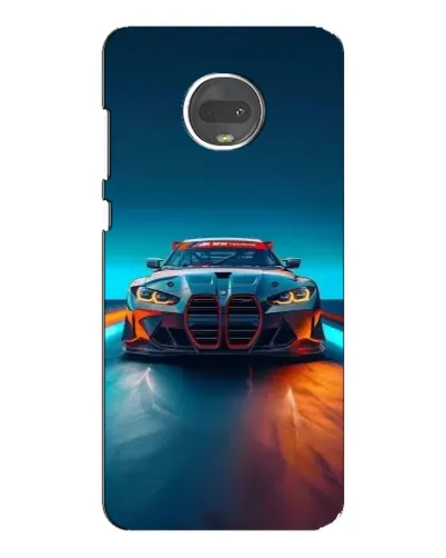 Чехол для Motorola MOTO G7 Plus с картинкой «BMW — огни неона» Чехол для Motorola MOTO G7 Plus с картинкой «BMW — огни неона»