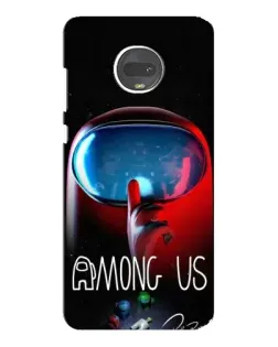 Чехол для Motorola MOTO G7 Plus с картинкой «Красный импостер — макро» Чехол для Motorola MOTO G7 Plus с картинкой «Красный импостер — макро»
