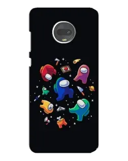 Чехол для Motorola MOTO G7 Plus с картинкой «Among Us космос»