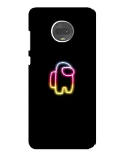 Чехол для Motorola MOTO G7 Plus с картинкой «Among Us градиент»