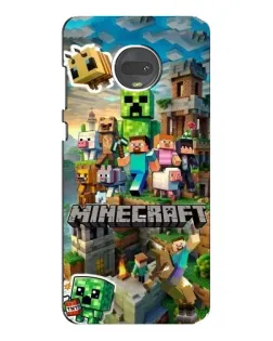 Чехол для Motorola MOTO G7 Plus с картинкой «Замок Minecraft»