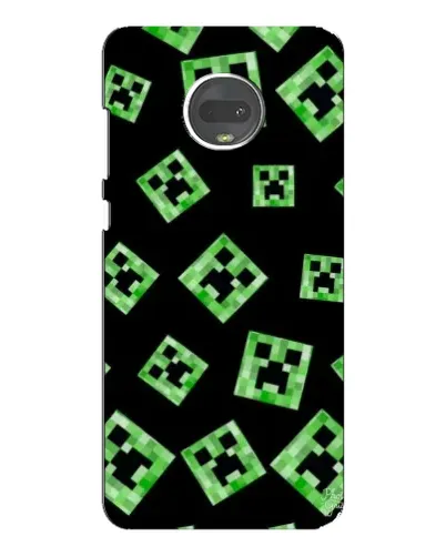 Чехол для Motorola MOTO G7 Plus с картинкой «Паттерн с криперами»